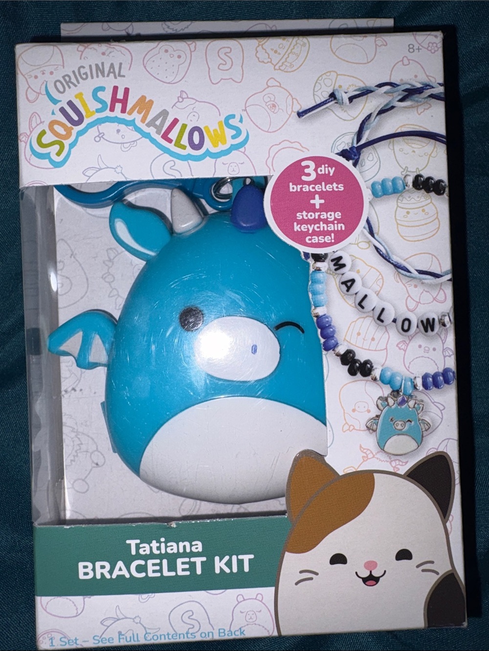 Squishmallows Tatiana Blue Bracelet Kit with Bead Charms